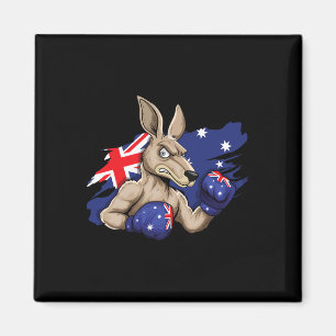 Imán Boxer canguro boxeo Bandera australiana amor austr