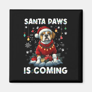 Imán Boxer Christmas Tree Ilumina Decoraciones Perro Lo