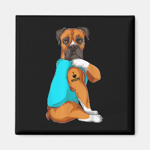Imán Boxer de perro me encanta mamá Tattoo Ttoo Tong Pe