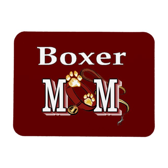 Imán Boxer Dog MOM (Horizontal)