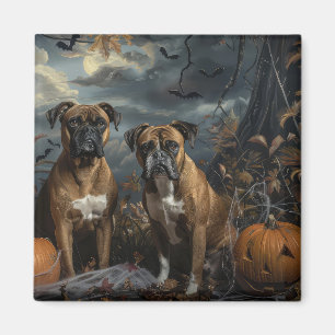 Imán Boxer Halloween Noche Doggy Delight