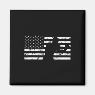 Imán Boxer Usa Bandera Guante De Boxeo Luchador Pelea K