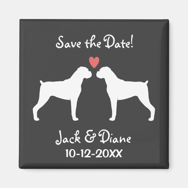 Imán Boxers Wedding Save the Date (Frente)