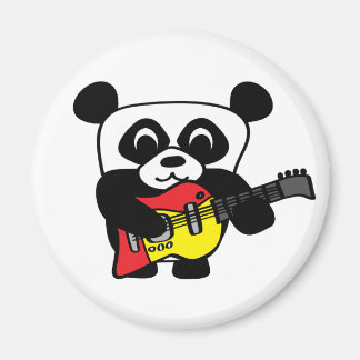 Imán Boy Panda con guitarra eléctrica