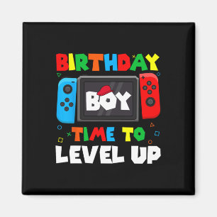 Imán Boy Time To Level Up Video Juego Cumpleaños 4