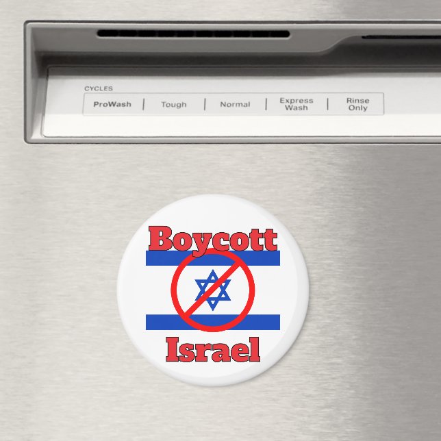 Imán Boycott Israel Magnet (In situ (lavavajillas))