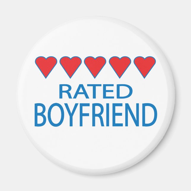 Imán Boyfriend de cinco corazones (Frente)