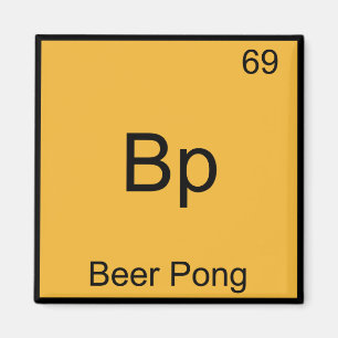 Imán Bp: Símbolo de elemento de química divertida Bee