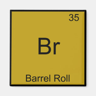 Imán Br - Barril Rueda Elemento Divertido Meme Química