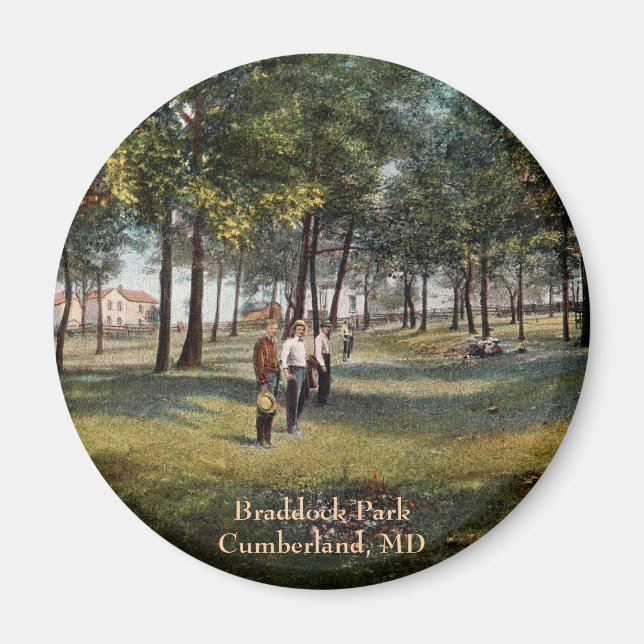Imán Braddock Park Vintage Cumberland Magnet (Frente)