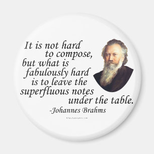 Imán Brahms sobre composición