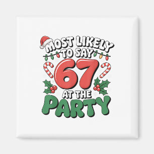 Imán Brainrot Divertido Xmas 67 Meme Navidad Más Probab