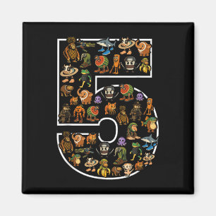 Imán Brainrot italiano Cumpleaños 5 Edad Meme 5 Niños N