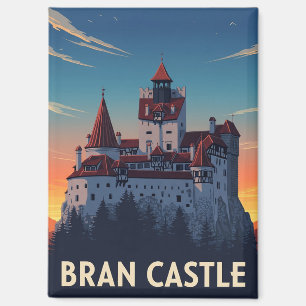 Imán Bran Castle Romania Sunset
