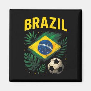 Imán Brasil Bandera Brasileña Brasil Fútbol Fútbol