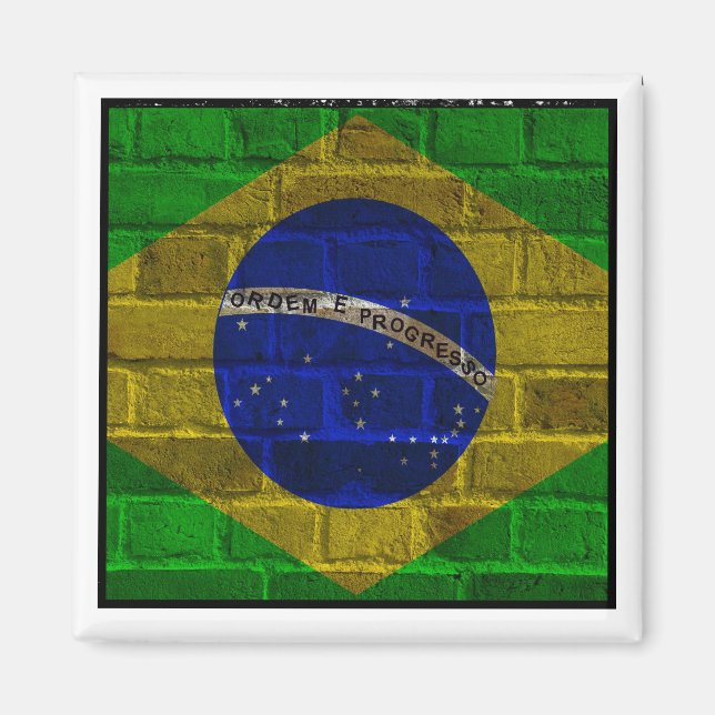 Imán Brasil, Bandera de Brasil - Río de Janeiro (añada) (Frente)