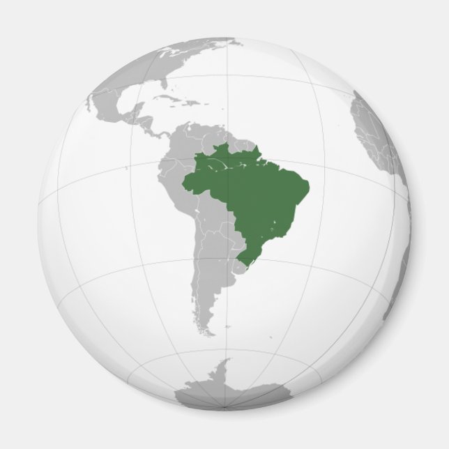 Imán Brasil (proyección ortográfica) (Frente)