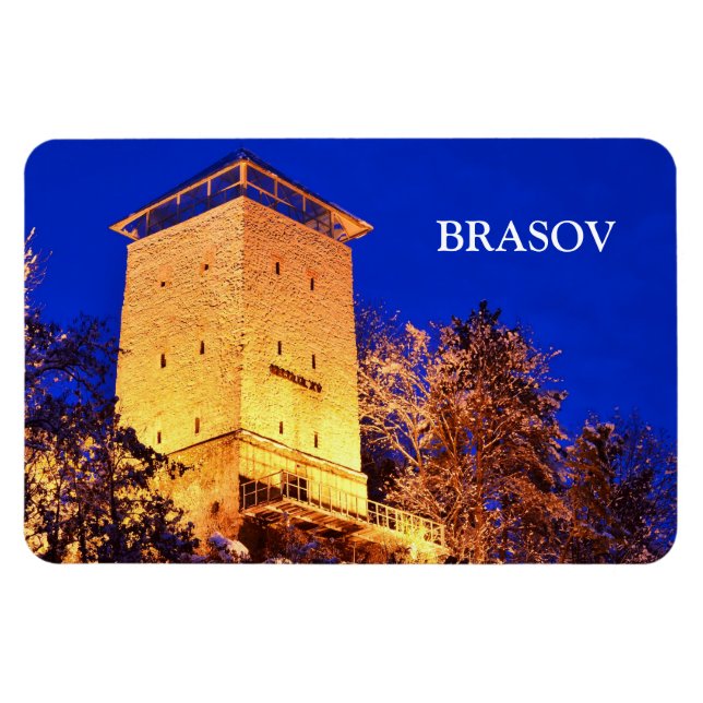 Imán Brasov Black Tower Magnets (Horizontal)