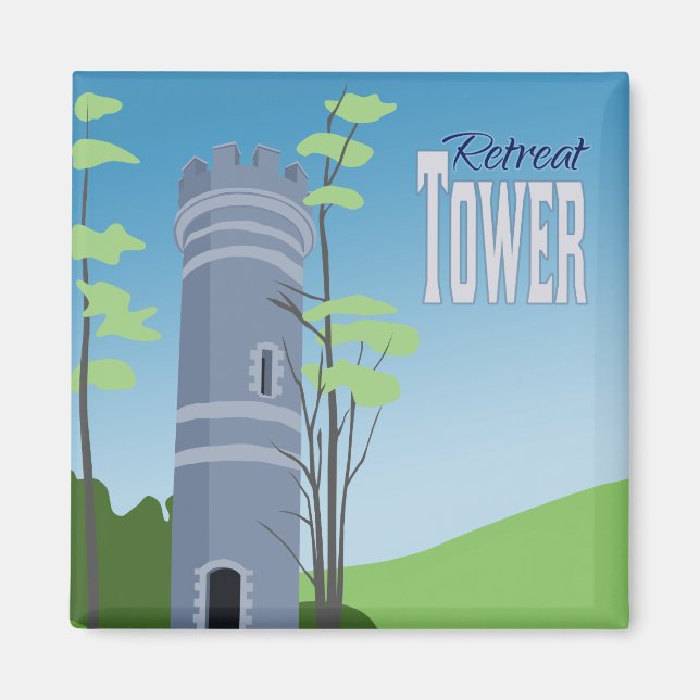 Imán Brattleboro Retreat Tower Magnet (Frente)
