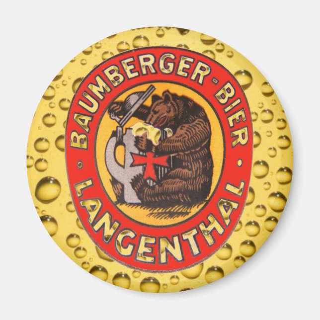 Imán Brauerei Baumberger Langenthal Magnet (Frente)