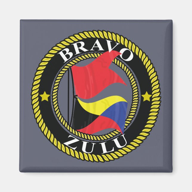 Imán Bravo Zulu Magnet (Frente)