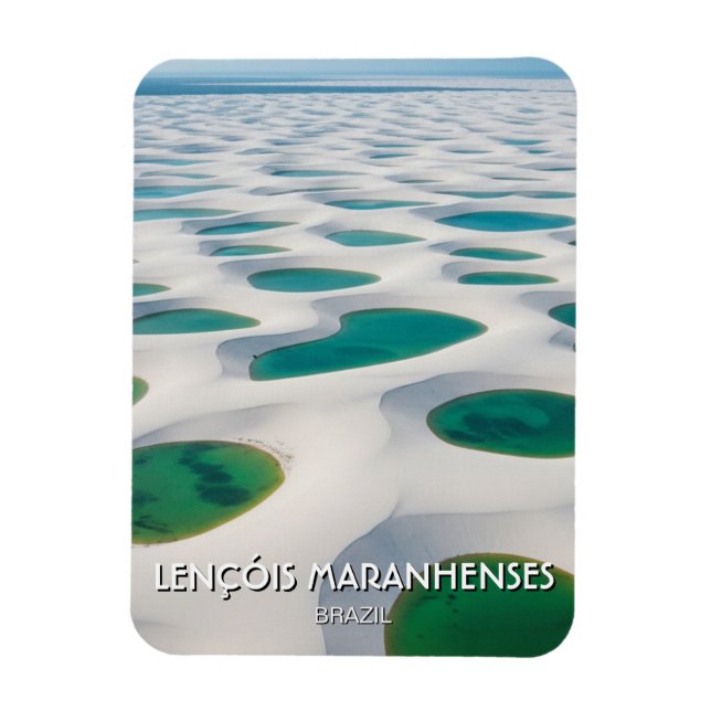 Imán Brazil Lençóis Maranhenses Travel (Vertical)