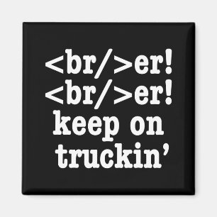Imán ¡breaker! ¡seguir en camionera' // Código HTML