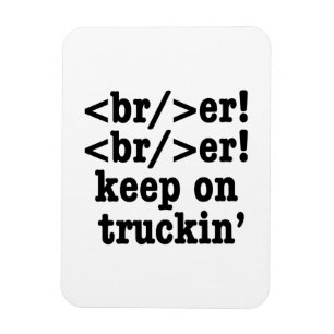 Imán ¡breaker! ¡seguir en camionera' // Código HTML