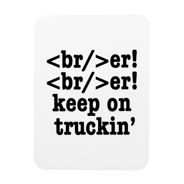 Imán ¡breaker! ¡seguir en camionera' // Código HTML (Vertical)