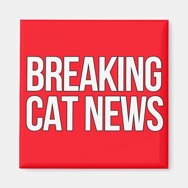 Imán Breaking Cat News Magnet (Frente)