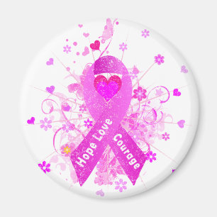 Imán Breast Cancer Pink Ribbon