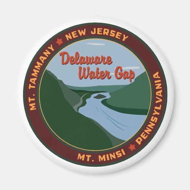 Imán Brecha de agua de Delaware - Magnet (Frente)