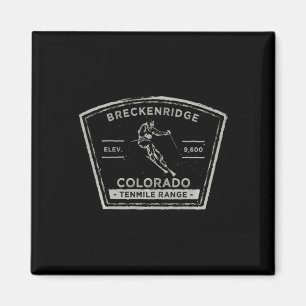 Imán Breckenridge Colorado Manga Larga Esquí de Nieve 