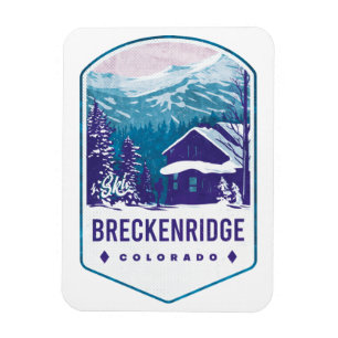 Imán Breckenridge Colorado Ski Badge