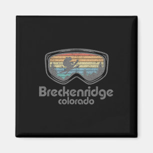 Imán Breckenridge Colorado Ski Mountain Skip Retro Sk
