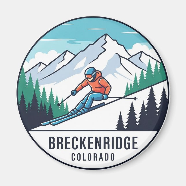 Imán Breckenridge Colorado Skip Travel (Frente)