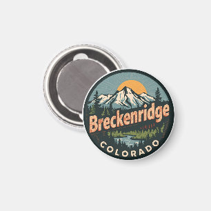 Imán Breckenridge vintage Colorado Montaña Rocosas