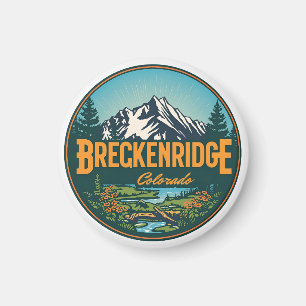 Imán Breckenridge vintage Colorado Montaña Rocosas
