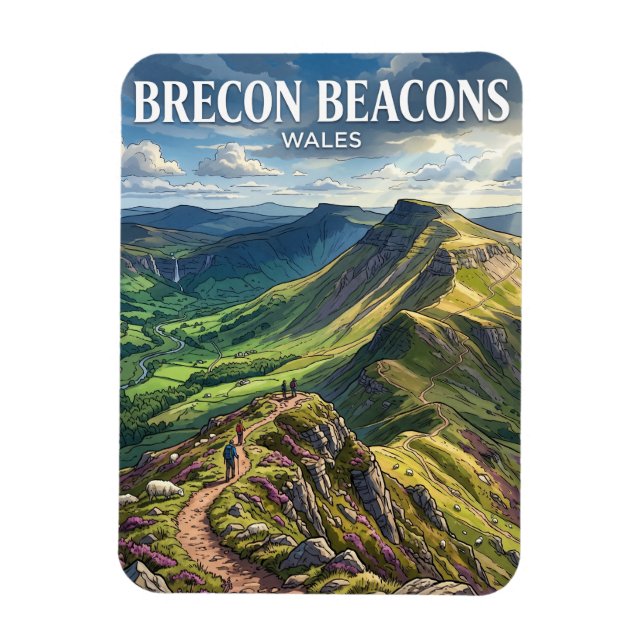 Imán Brecon Beacons Gales (Vertical)