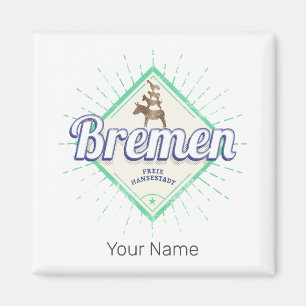 Imán Bremen City Alemania Ciudad Retro Ciudad Música Vi