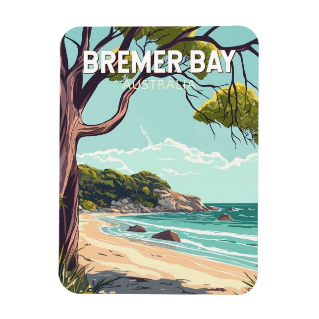 Imán Bremer Bay Australia Viaje al arte (Vertical)