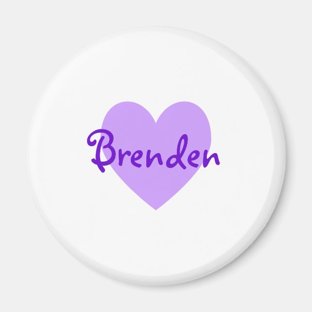 Imán Brenden en morado (Frente)