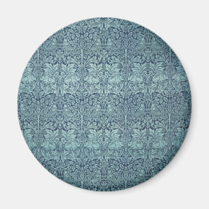 Imán Brer Rabbit por patrón de tela de texto azul de Wi