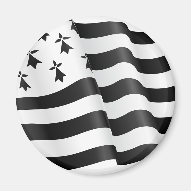 Imán Bretón de Drapeau (bandera bretona) (Frente)