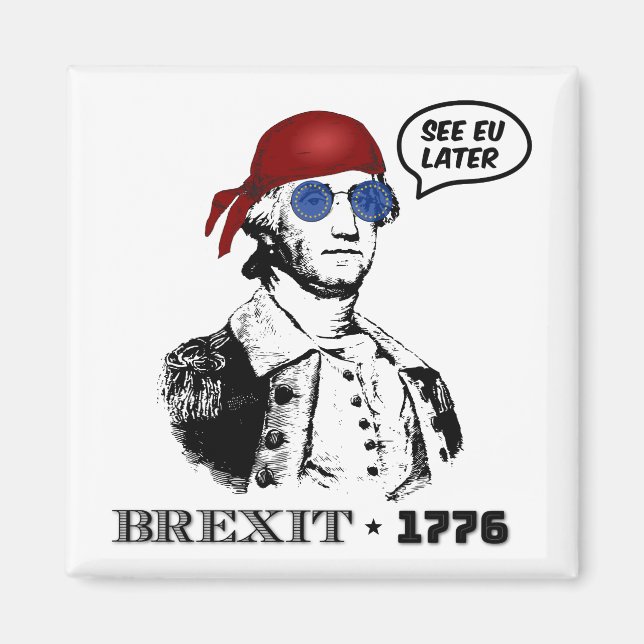 Imán Brexit 1776 George Washington Gafas de Sol Cool (Frente)