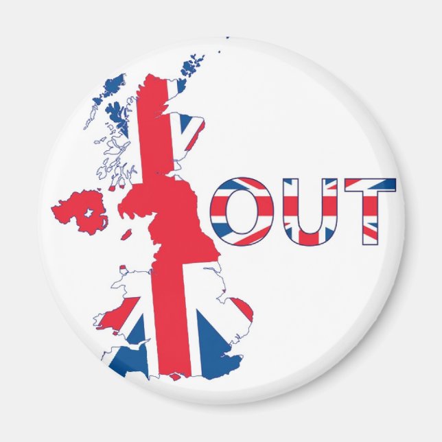 IMÁN BREXIT OUT UNION JACK (Frente)
