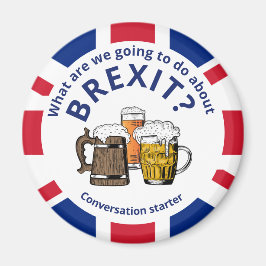Imán BREXIT Unión Jack Conversación Starter 'Fridge