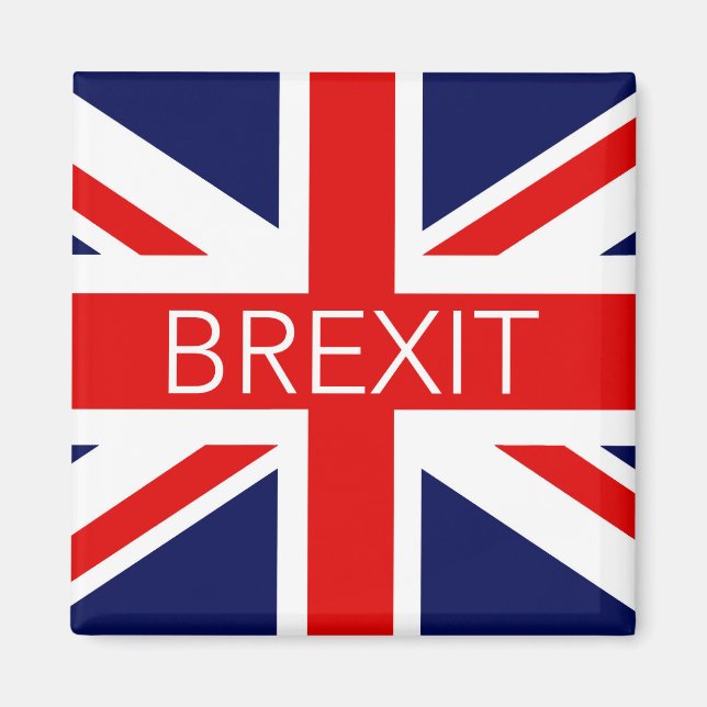 IMÁN BREXIT UNION JACK - IMAGEN DE ALTA CALIDAD (Frente)