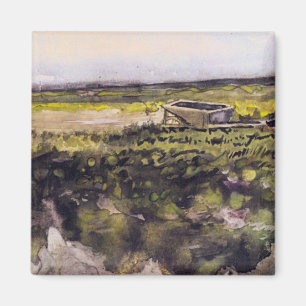 Imán Brezo con carretilla de Vincent van Gogh