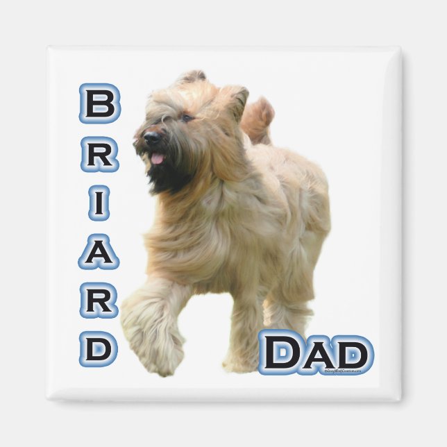 Imán Briard Dad 4 - Magnet (Frente)